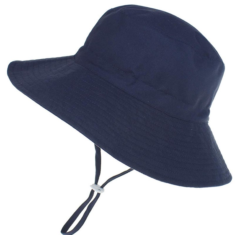 MaxNova Baby Sun Hat Toddler Summer UPF 50+ Baby Girl Bucket Hat Wide Brim Beach Hats for Baby Boys 6-12,12-24Months - Image 2